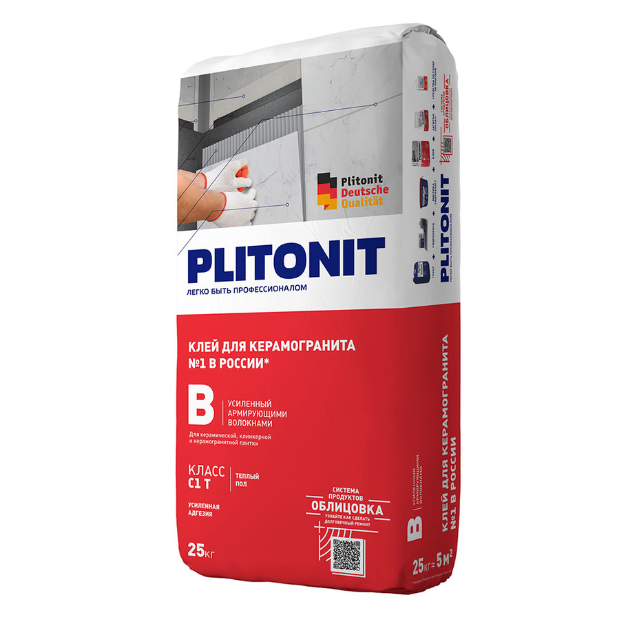 Плитонит В 25кг клей плиточный 