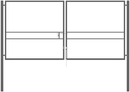 каркас ворот К2С 1.96*4.0м зелен 12830