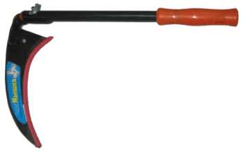 Коса-серпан Мышка металлический черенок 38см пластиковая ручка 022256