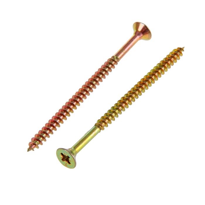 Саморез универсальный 4.0*50 желтый (120шт) Жесть