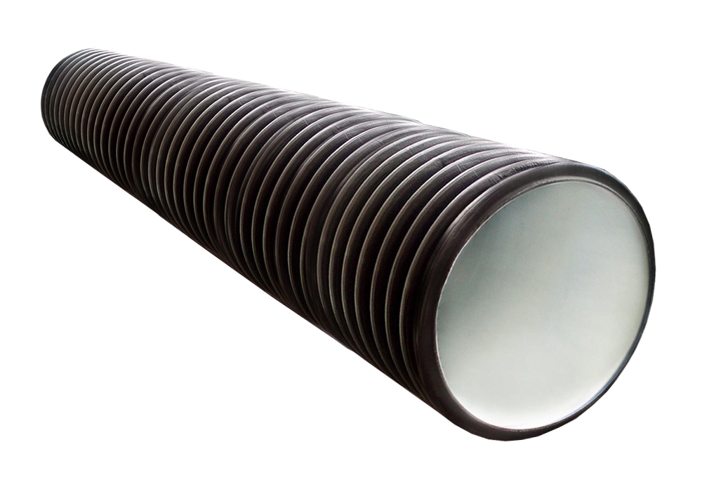 труба гофр в канаву 400\343мм 3м SN-6 9651