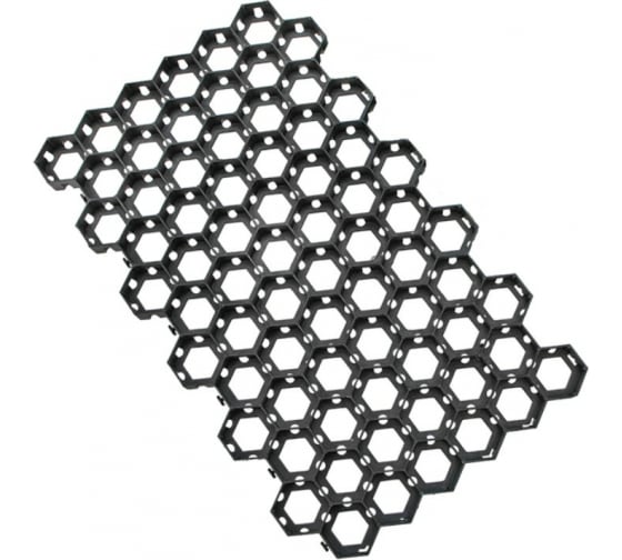 Решетка газонная 680*410*33мм черная 24285