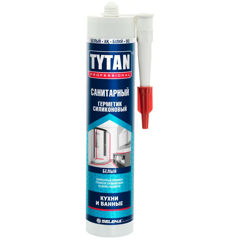 Герметик силиконовый Титан санитарный белый 280мл