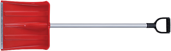 Лопата снегоуборочная 380*365мм алюминиевый черенок Курс 68116