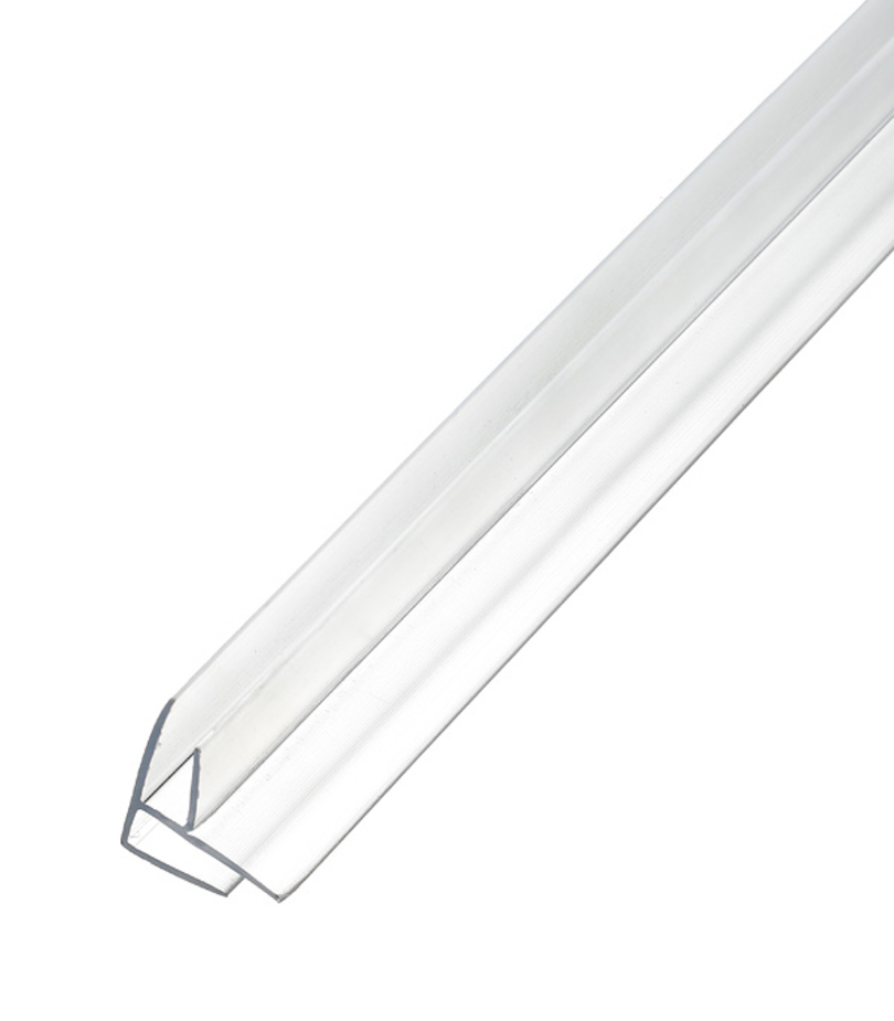 Профиль угловой 8-10мм*6м для поликарбоната прозрачный