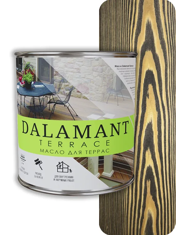 Масло для террас Dalamant Terrace 0.7 Эбеновое дерево