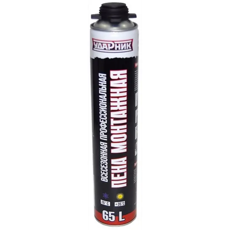 Пена монтажная Ударник DV 65L 900г проф всесезон