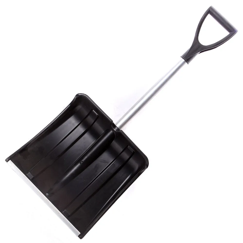 Лопата снегоуборочная 365*380мм алюминиевый черенок Мини-авто 68105