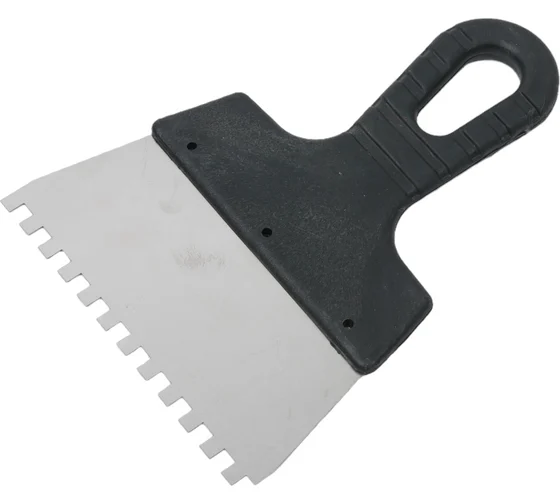 шпатель фасад 150мм нерж\зубчат МастерБибер 35211