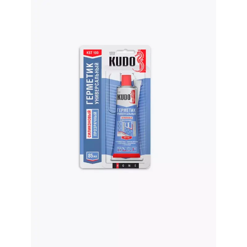 Герметик силиконовый Кудо универсальный прозрачный 85мл 