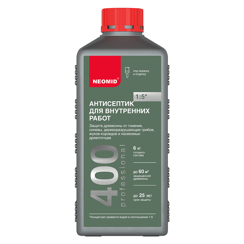 Неомид 400 антисептик для внутренних работ 1л 