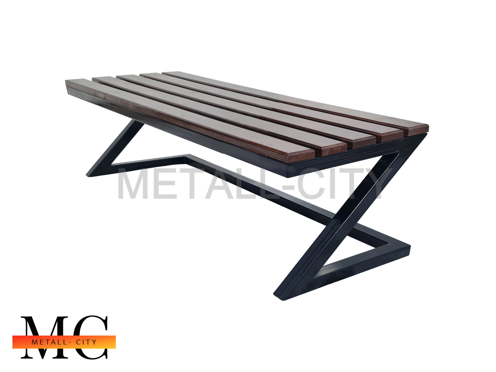 СКАМЕЙКА №20 с деревом 1.5*0.45*0.42м  