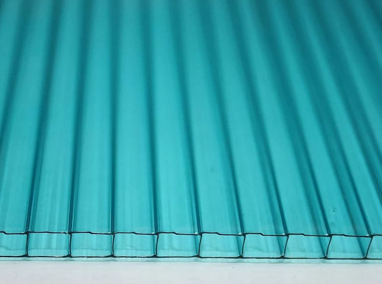 Поликарбонат 4мм Бирюза 2.1*6м 