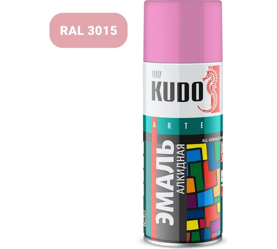 Эмаль аэрозоль КУДО 520мл Розовая