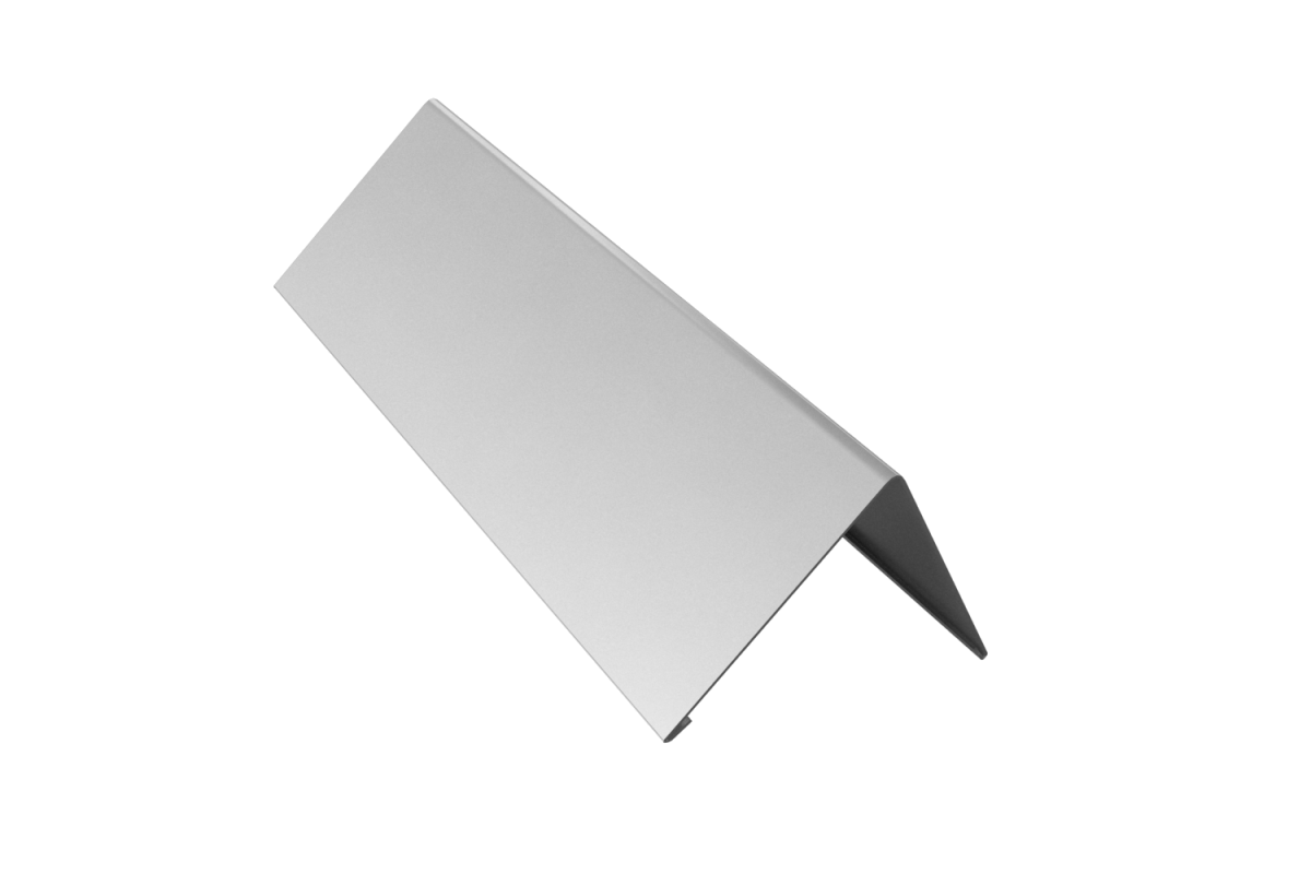 Планка конька плоского 145*145*2000 Оцинкованная