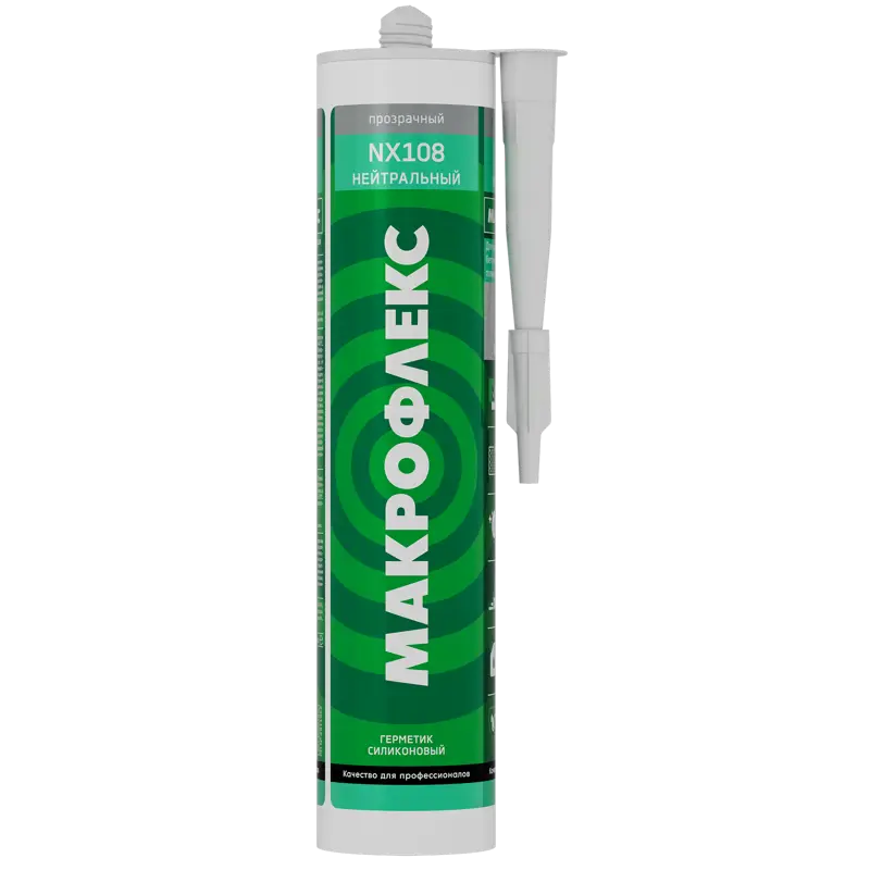 Герметик силиконовый МАКРОФЛЕКС нейтральный безцветный NX108 290мл