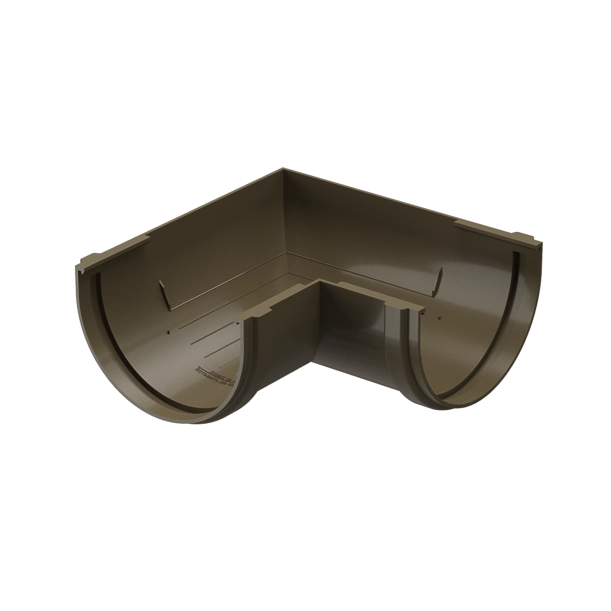 угол желоба Docke Prem 90гр каштан
