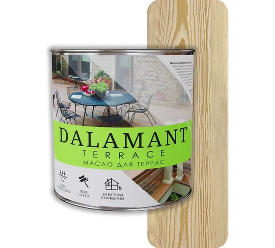 Масло для террас Dalamant Terrace 2.0 Белый