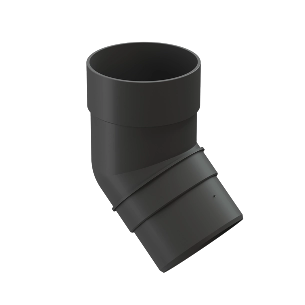 колено водосточ Docke Prem 45град графит