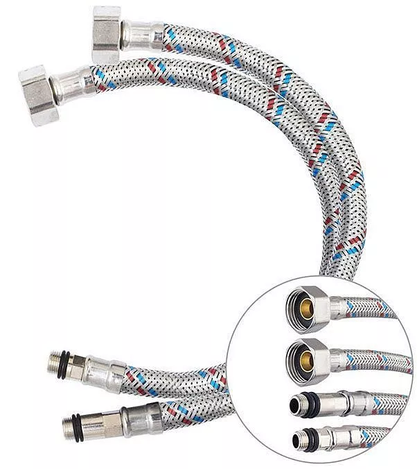 подвод д\смес гайка 12мм М10 40см (2шт) 1303 КЛИП