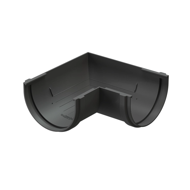 угол желоба Docke Prem 90гр графит 265