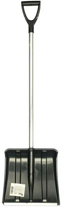 Лопата снегоуборочная 365*380мм алюминиевый черенок SnowКрист 68102
