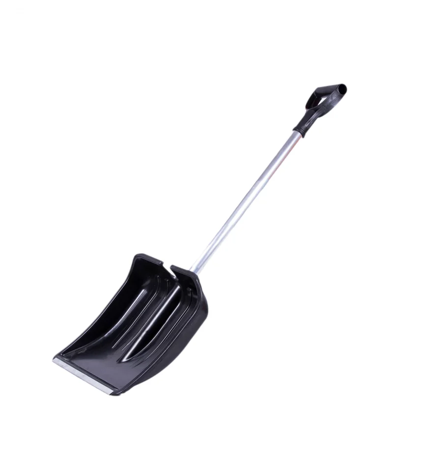 Лопата снеговая 365*280мм с алюминиевым черенком Метель-Авто 47420