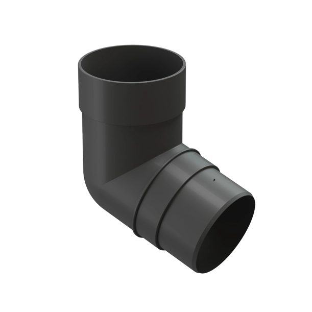колено водосточ Docke Prem 72град графит