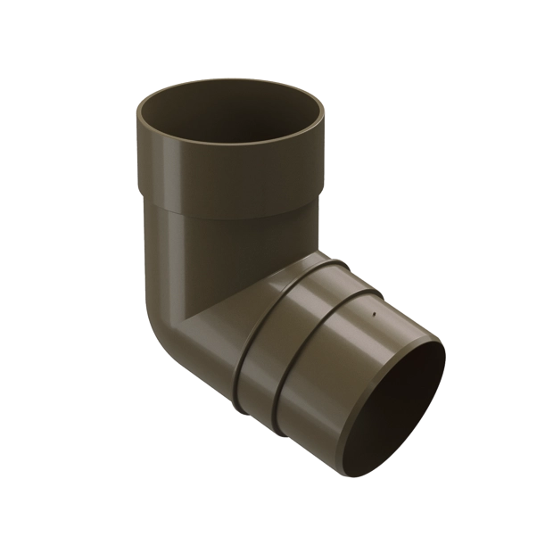 колено водосточ Docke Prem 72град каштан