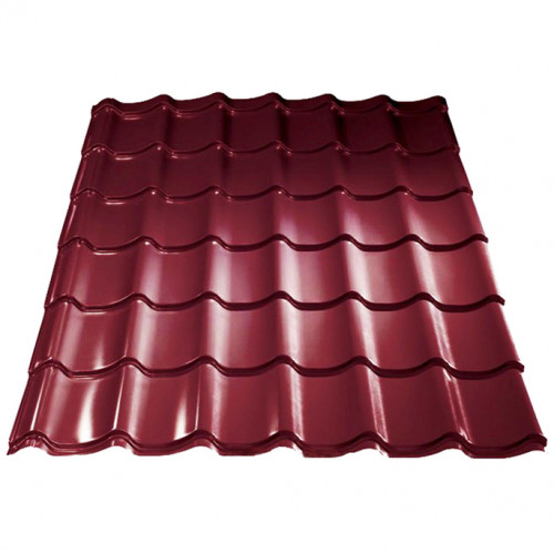 Металлочерепица 2.25*1.19 мм Вишня 