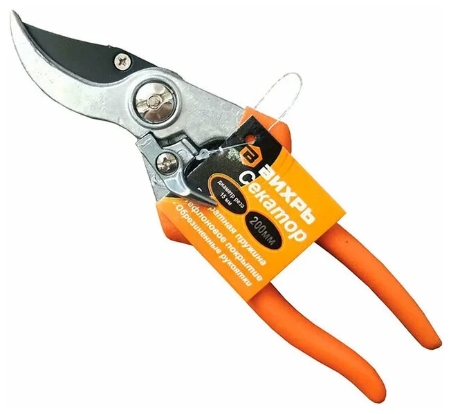 Секатор 200мм тефлоновое покрытие д15мм Вихрь 73\7\3\2