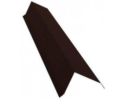 Планка торцевая 80*100*2000 Коричневая