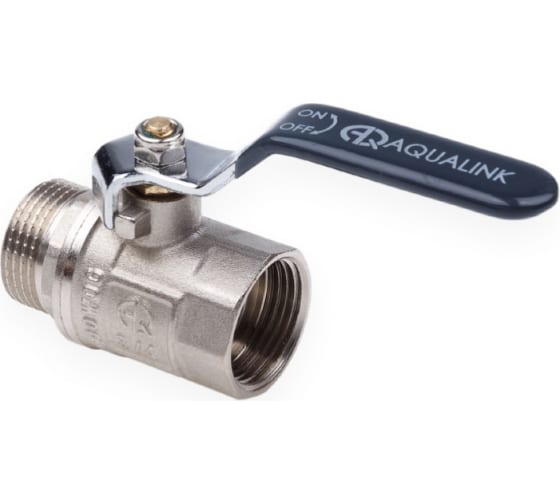 Кран шаровый 1\2 в\н ручка Aqualink 01149 