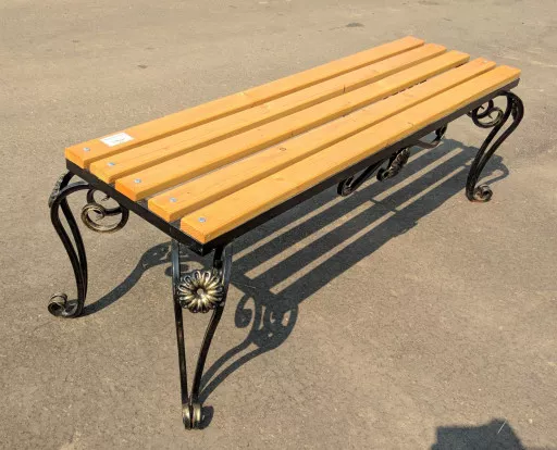 СКАМЕЙКА №5 с деревом 1.5*0.41*0.9м  