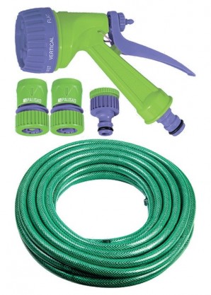 Набор для полива 15м 3\4 (шланг\пистолет\адаптер\соединитель) 185309