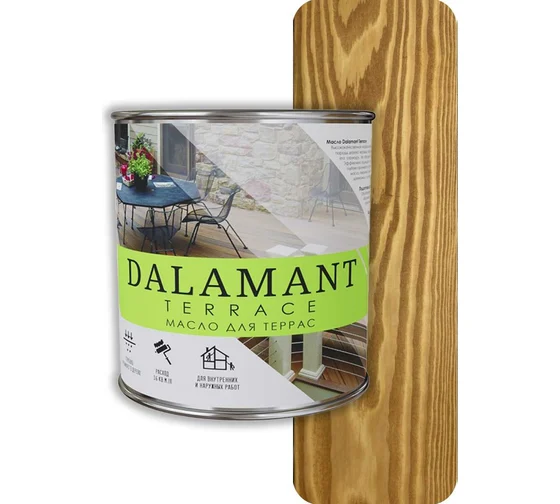 Масло для террас Dalamant Terrace 0.7 Тик