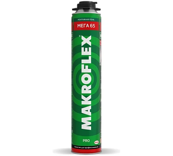 Пена монтажная МАКРОФЛЕКС 0.85 Мега Про лето