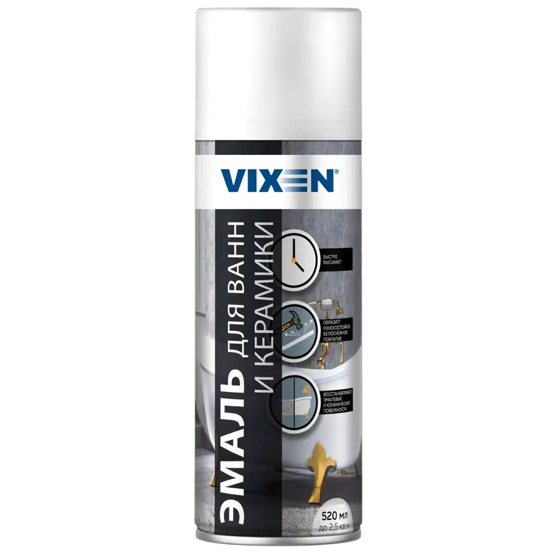 Герметик-спрей аэрозоль Vixen белый 520мл