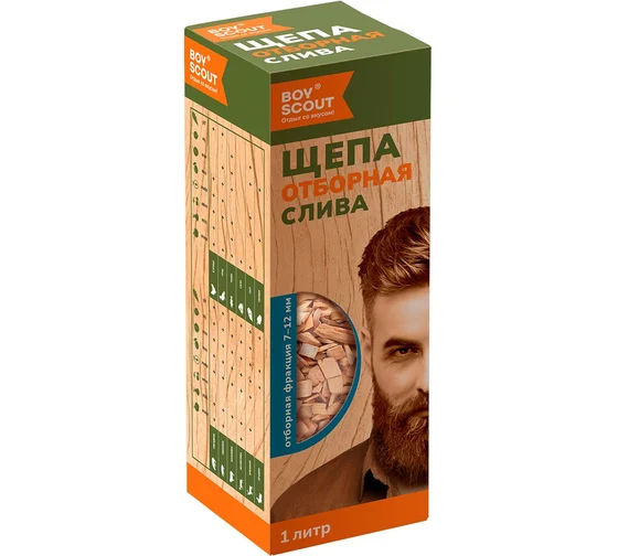 Щепа для копчения Слива 1.0л Boyscout 61197